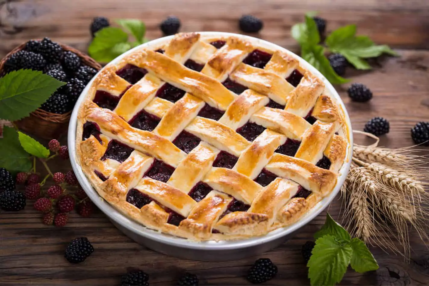 image of a blackberry pie